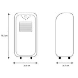 Climatiseur rafraîchisseur Splus CM 8 mobile 2300W