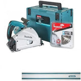 Scie circulaire plongeante MAKITA 1300W 165MM en coffret MAK-PAC + Rail de guidage 1400 mm – SP6000J